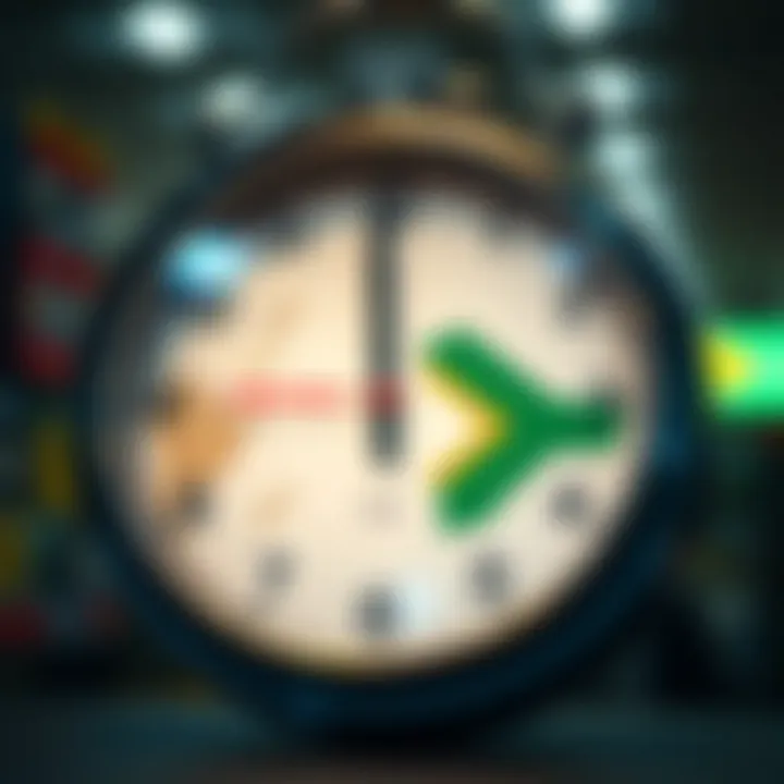 World clock showing time zone differences between Asia and South Africa