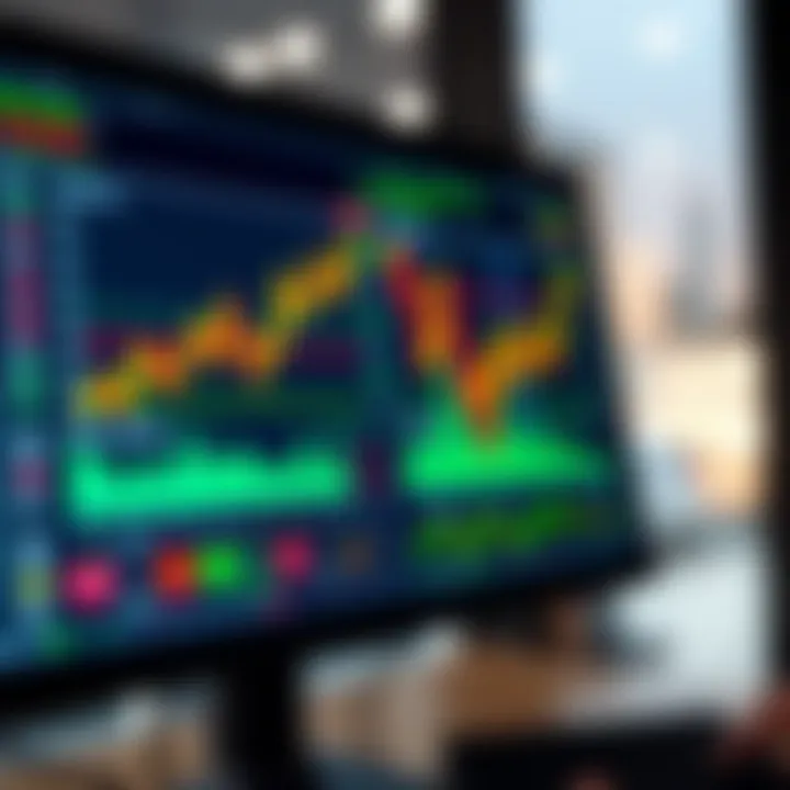 Digital interface displaying risk metrics and trading tools on a computer screen