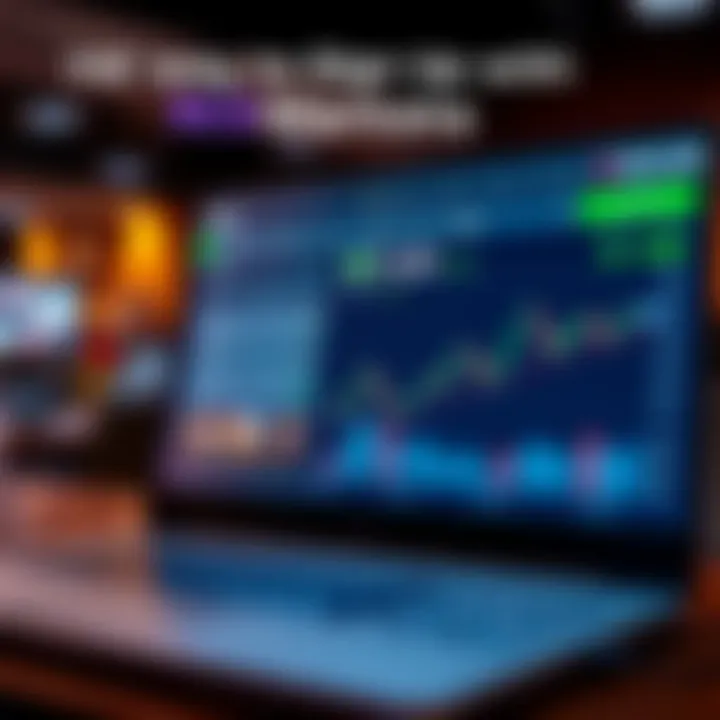 Dashboard overview displaying account details and market trends on a trading platform