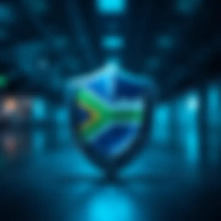 Security shield icon representing the safety measures and regulatory compliance of Olymp Trade for South African users