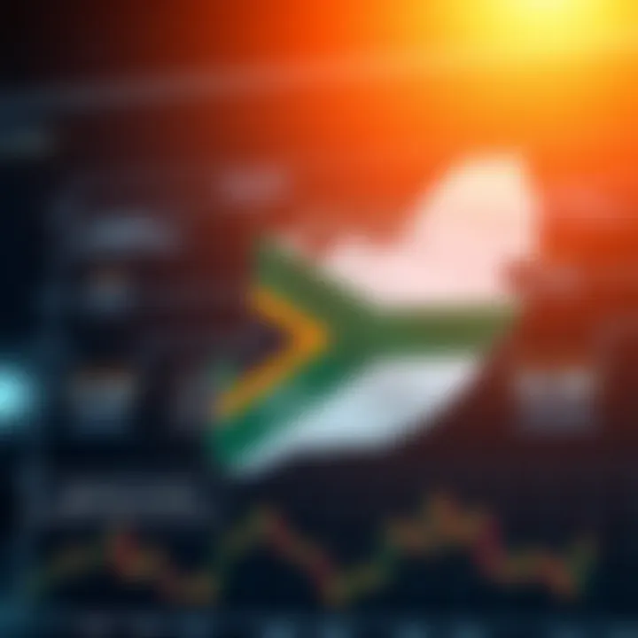 Graph depicting regulatory framework for derivatives trading in South Africa showing connections between regulatory bodies and market components