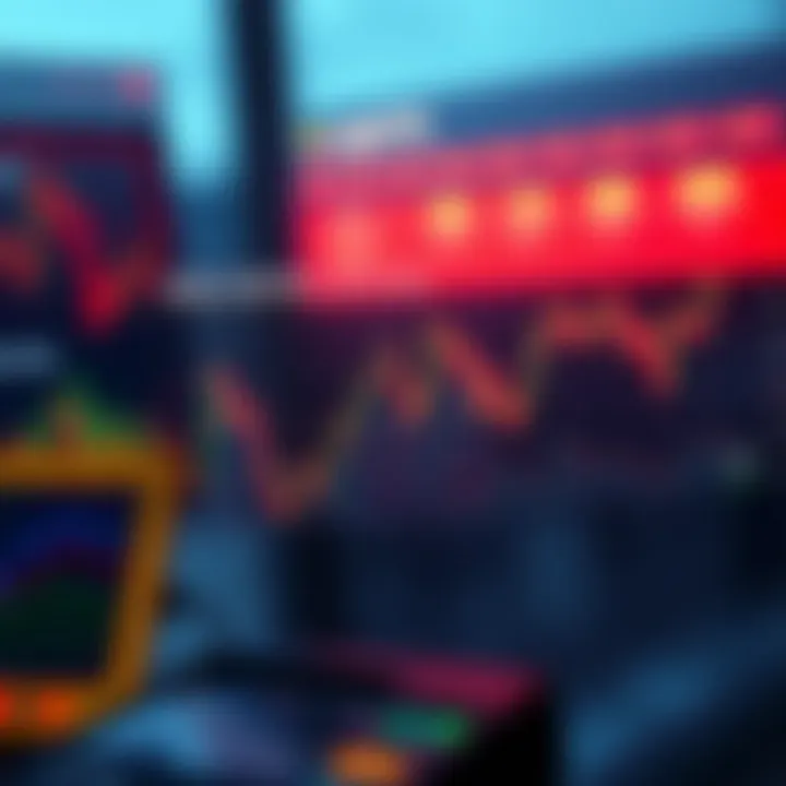 Diagram illustrating risk management techniques with charts and protective measures for trading synthetic assets