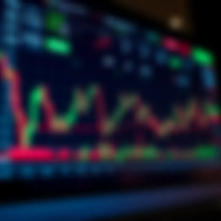 Key Features of the Expert Option Trading Platform Graph displaying fluctuating trading values on an electronic platform interface