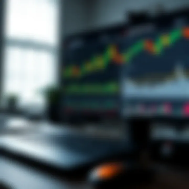 Visual representation of risk management strategy with charts and trading rules