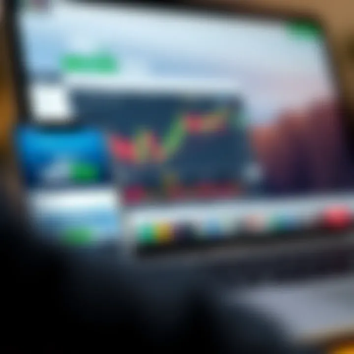 Smartphone and laptop displaying IQ Option application for trading in South Africa