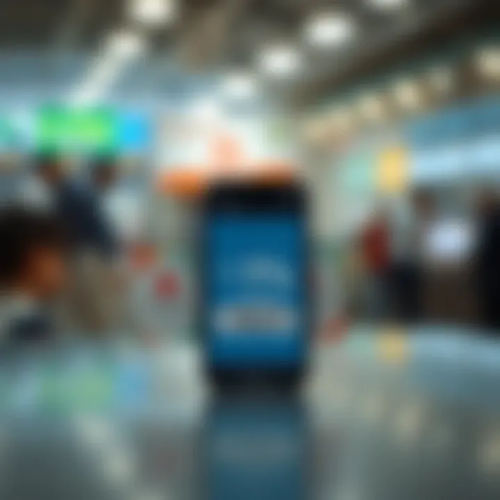 Illustration showing a promotional voucher with a discount symbol and a smartphone displaying a voucher code