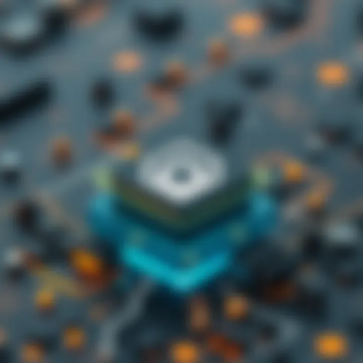 Illustration of blockchain layers highlighting layer-2 technology with Polygon logo