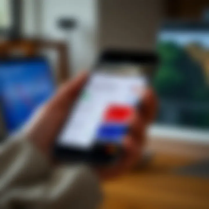 Different payment methods like bank transfers and cards displayed on a smartphone screen
