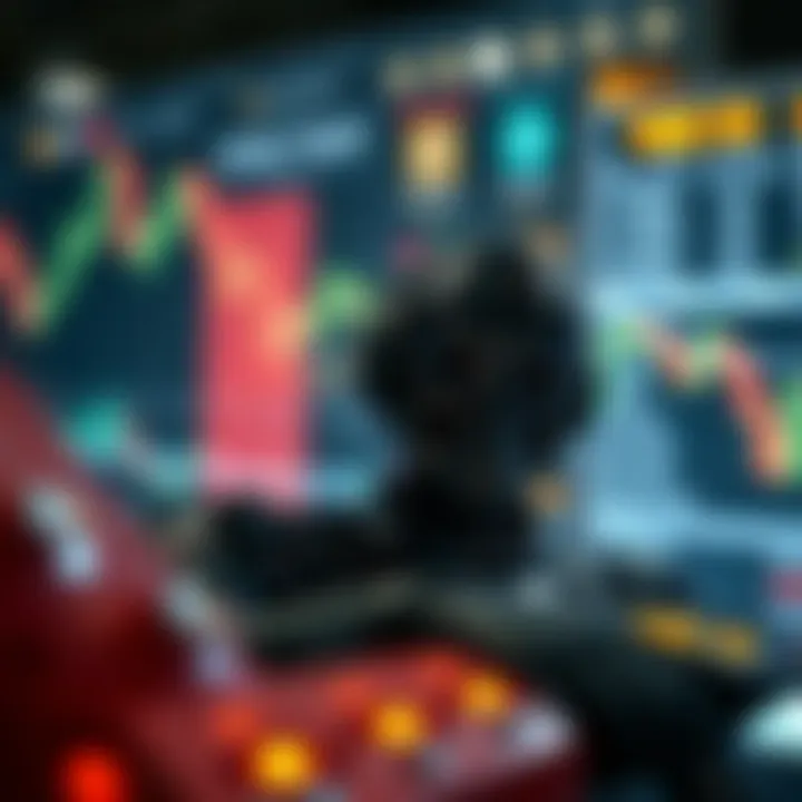 Visual representation of forex market trends and robot algorithm integration for South African traders