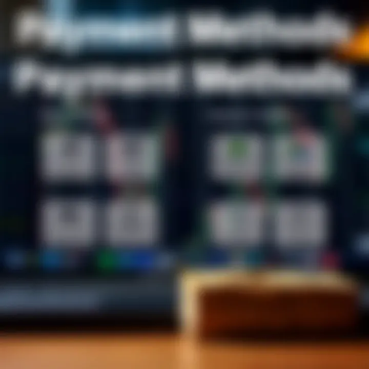 Graphic showing various payment options available to South African traders on Olymp Trade platform