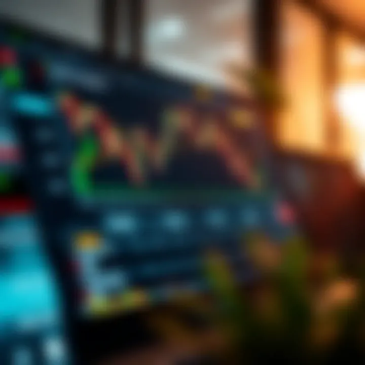 User interface of a popular option trading platform showing charts and trading options