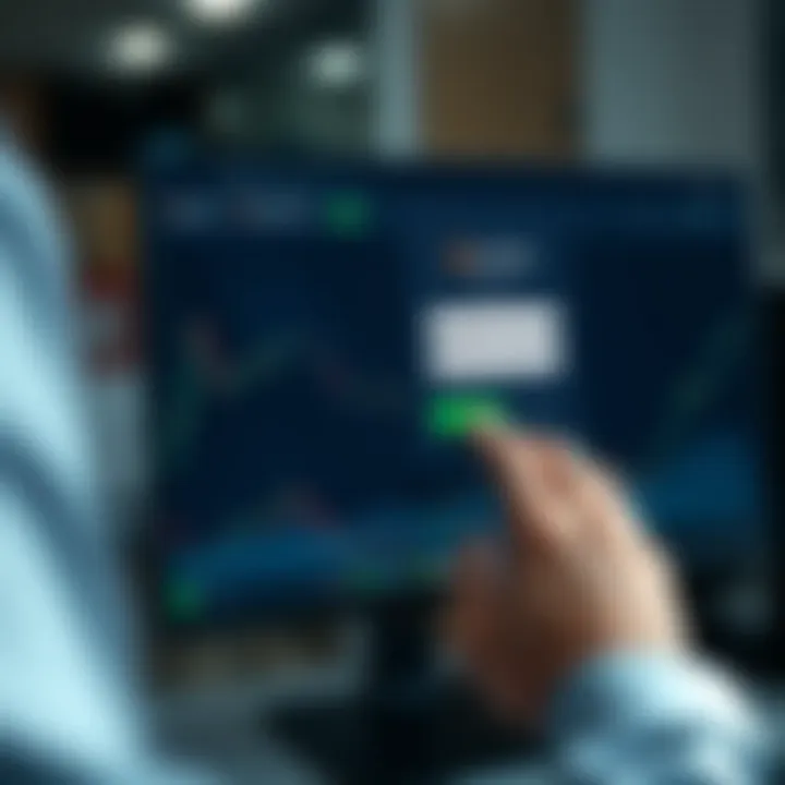 User entering credentials on Pocket Options login screen on desktop