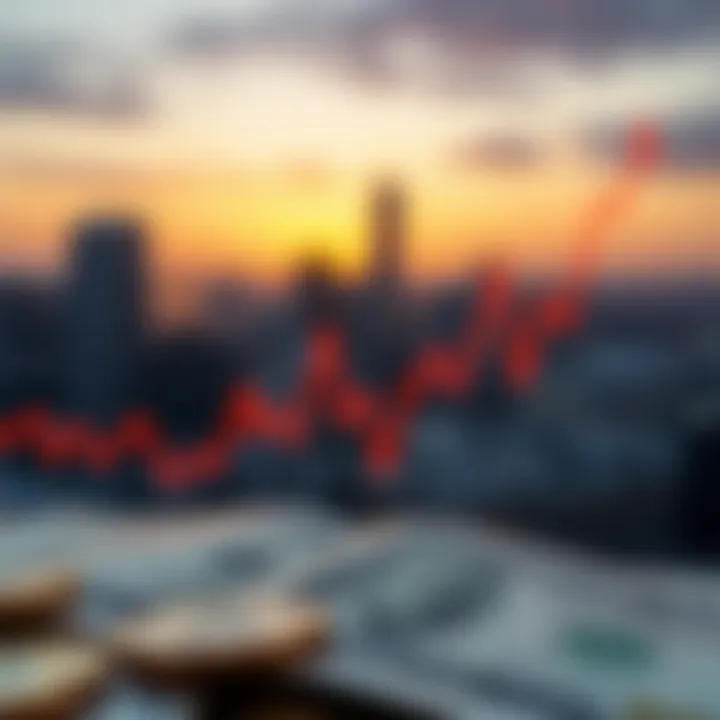 Graph showing the fluctuating exchange rate of the South African rand against the US dollar over time