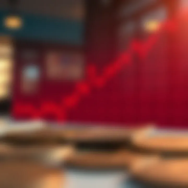 Graph showing fluctuations in currency exchange rates between South African Rand and Indian Rupee over time