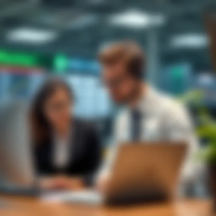 RCG Markets Customer Support Services Customer support service representative assisting a trader with account inquiries