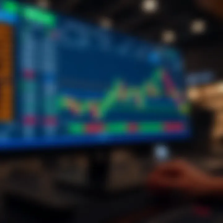 User interface showing MetaTrader 5 platform with various trading options and charts on the screen
