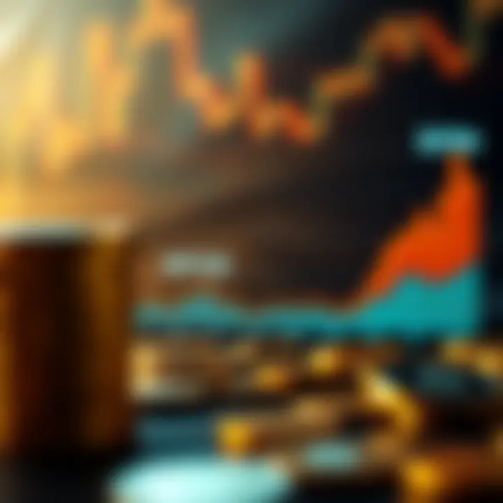 Graph showing the growth of Bitcoin investments in South Africa over time