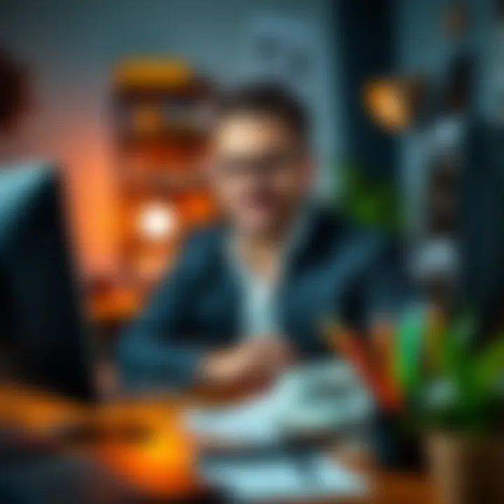 Workspace setup highlighting business ventures and income sources of a successful entrepreneur