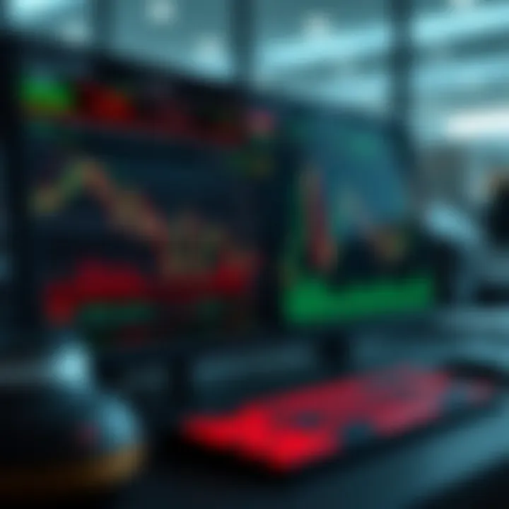 Dashboard displaying trading tools and indicators used for analyzing short-term market spikes