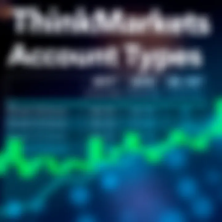 Graphic showing different account types and their minimum deposit requirements at ThinkMarkets