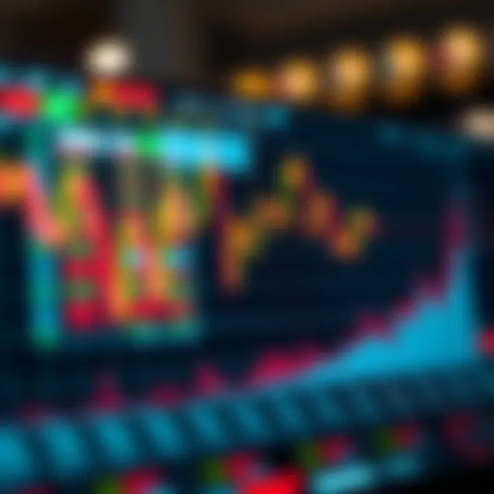 Graph illustrating fluctuations in synthetic boom and crash indices with trading signals