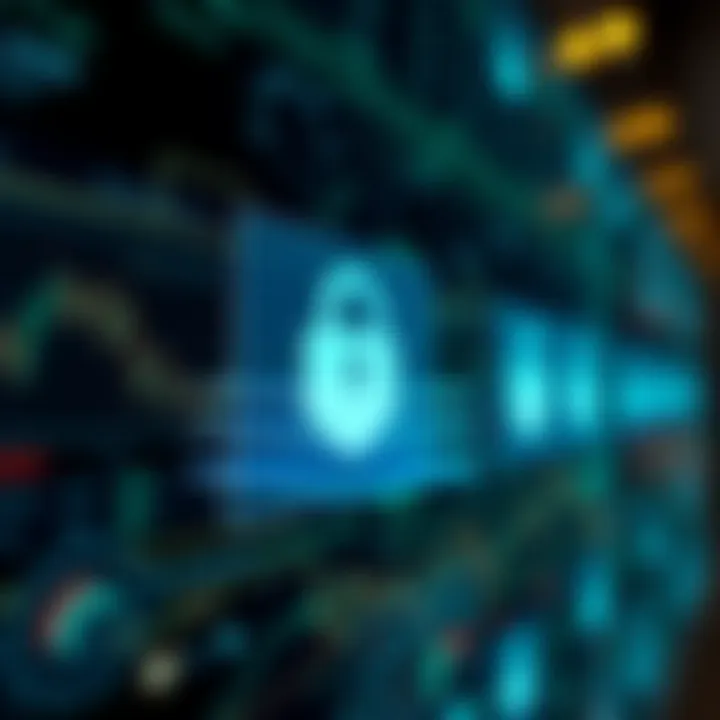 Visual representation of security layers protecting digital login systems