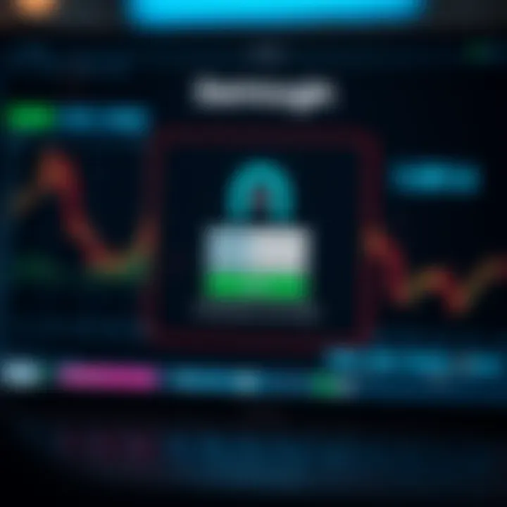 Secure login screen interface showcasing DerivLogin authentication for trading accounts in South Africa
