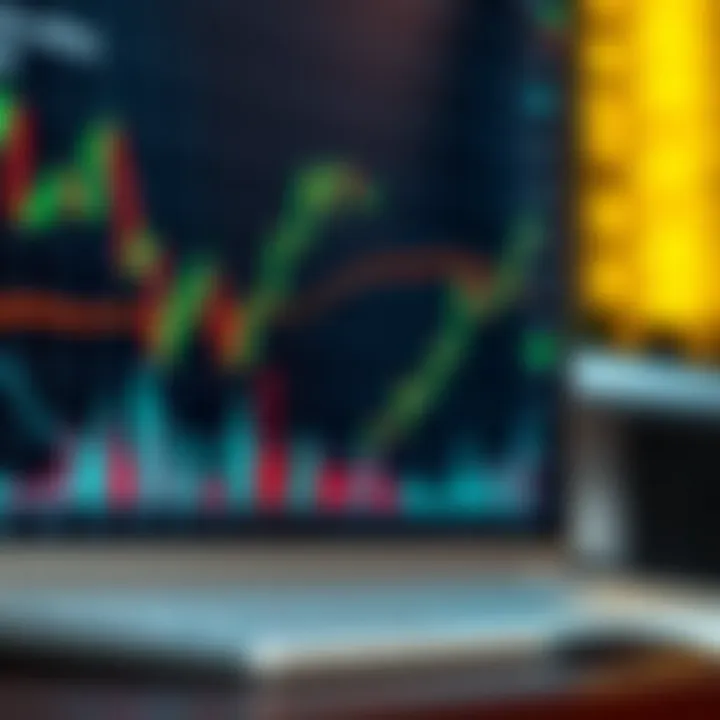 Graph showing forex market volatility with highlighted risk areas