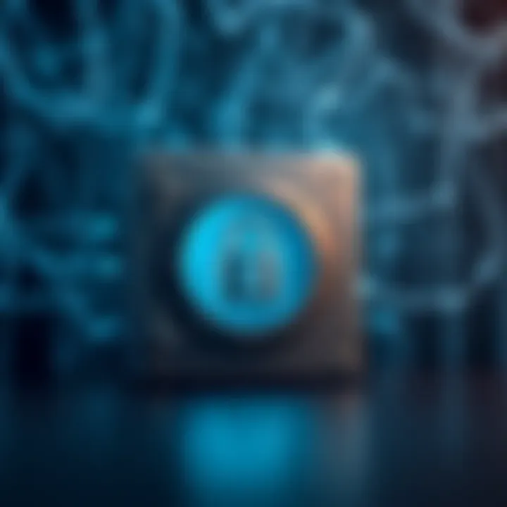 Secure Digital Storage of Login Credentials Digital vault representing secure storage of login credentials against a backdrop of a network