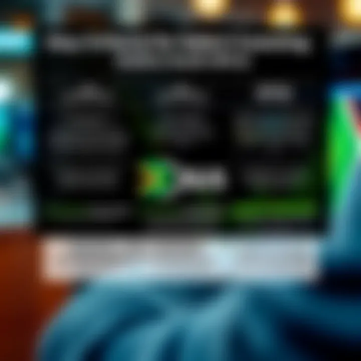 Graphical representation of key factors in selecting online brokers including fees, regulations, and services tailored for South African market