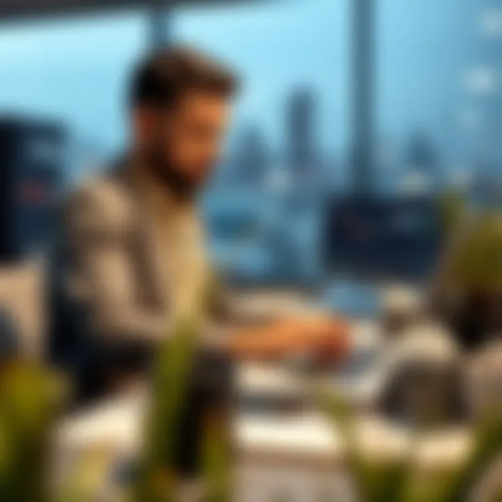 South African trader using a laptop to check Pepperstone minimum deposit options