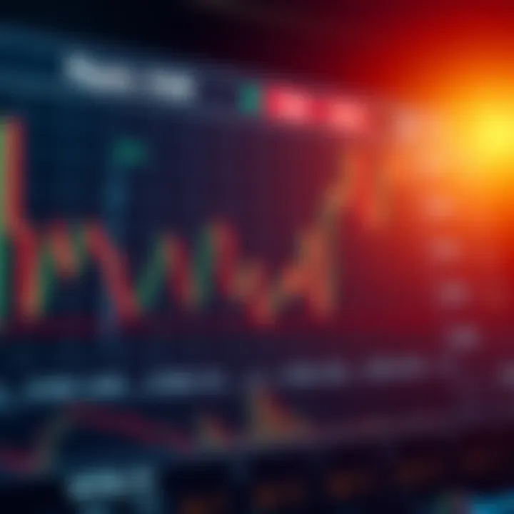 Graph displaying Ripple price fluctuations with technical indicators