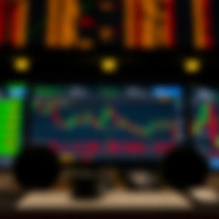 Illustration of a risk management strategy with charts and protective measures