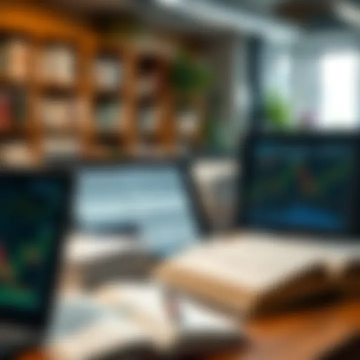 Accessing Valuable Trading Book PDF Resources Collection of trading book PDF resources displayed on digital devices