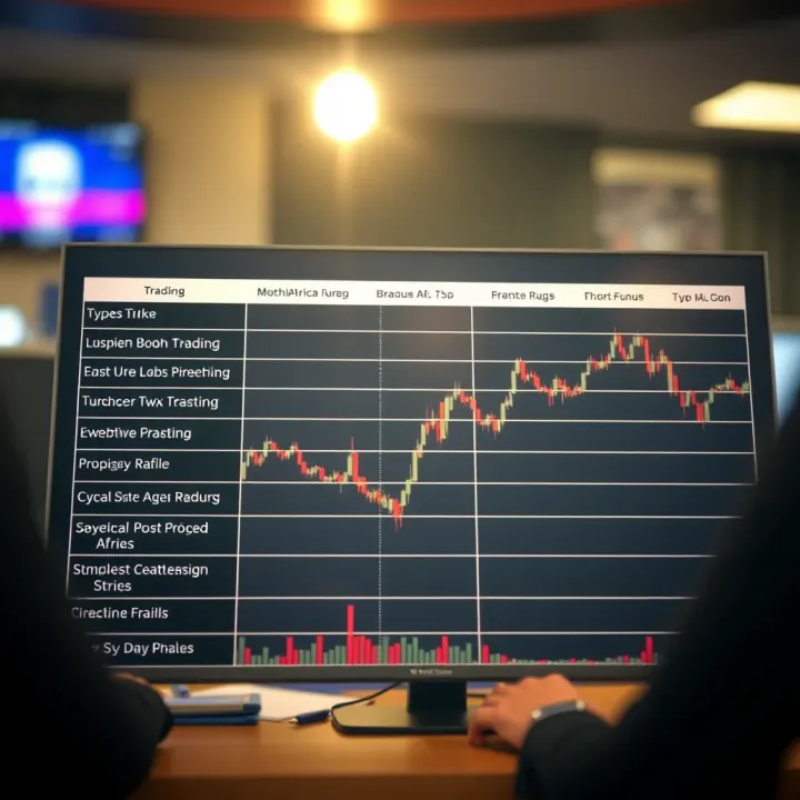 Comparison chart displaying different types of brokers and their key features in the South African market