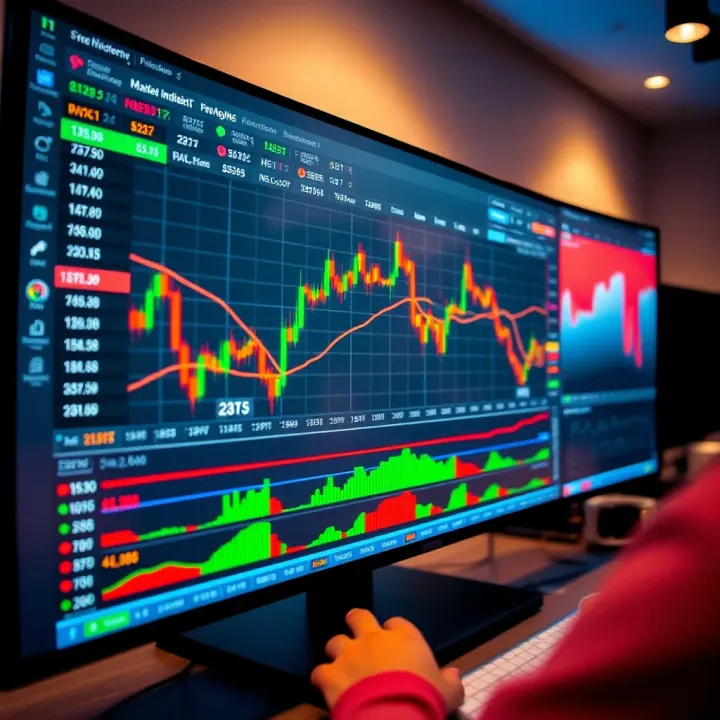 User interface of cTrader platform displaying forex trading charts and market data