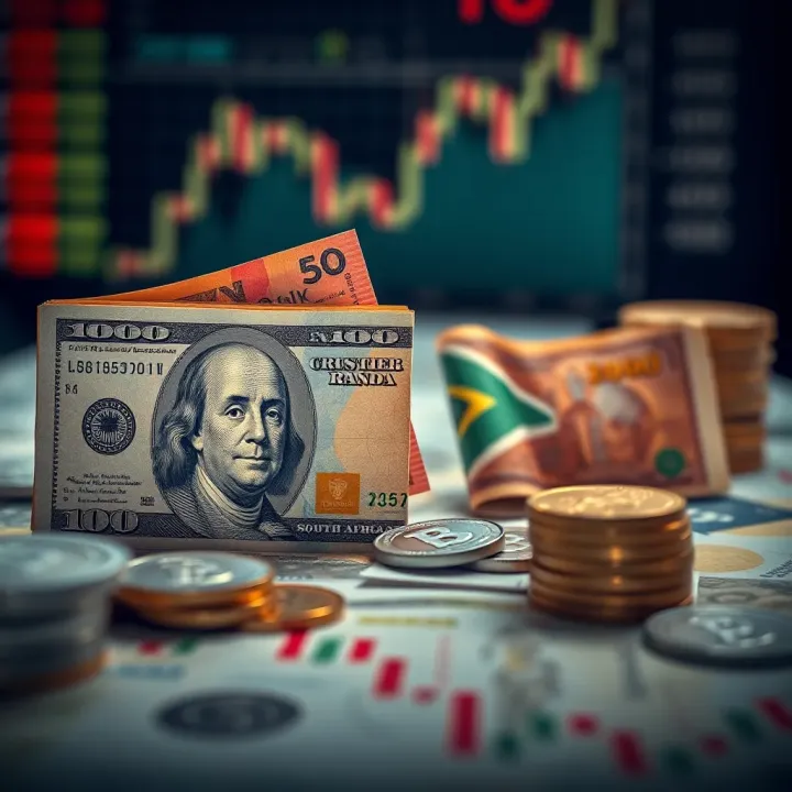 Practical Tips for Exchanging US Dollars to South African Rand Conceptual illustration of currency exchange showing US dollars converting into South African rand with financial icons