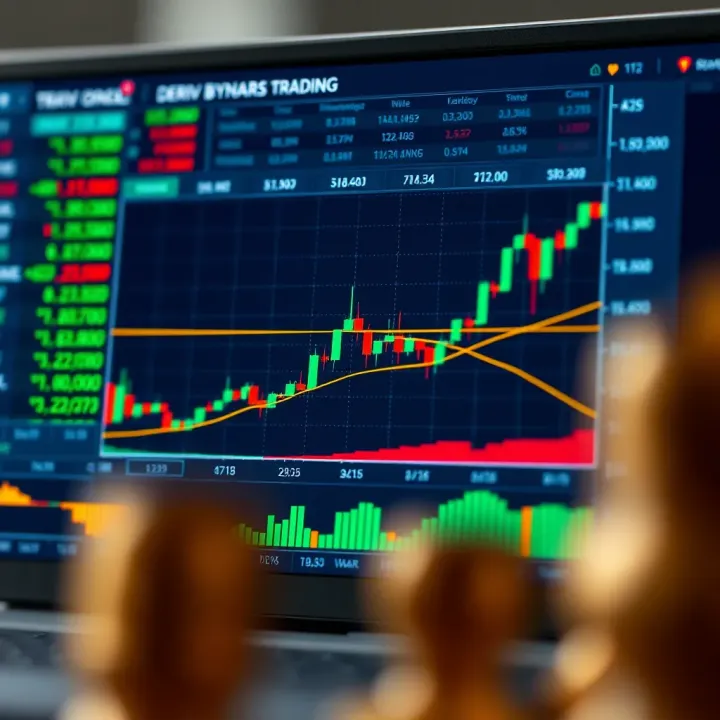 Chart displaying trading strategies and risk factors associated with Deriv binary options for South African market