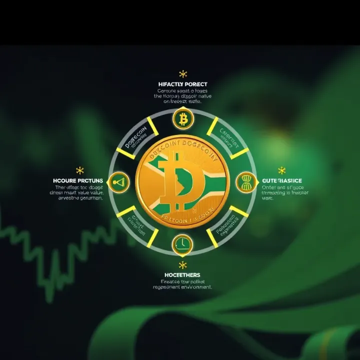 Key Factors Shaping Dogecoin's Value in South Africa Diagram showing factors impacting Dogecoin's market value within South Africa's investment environment