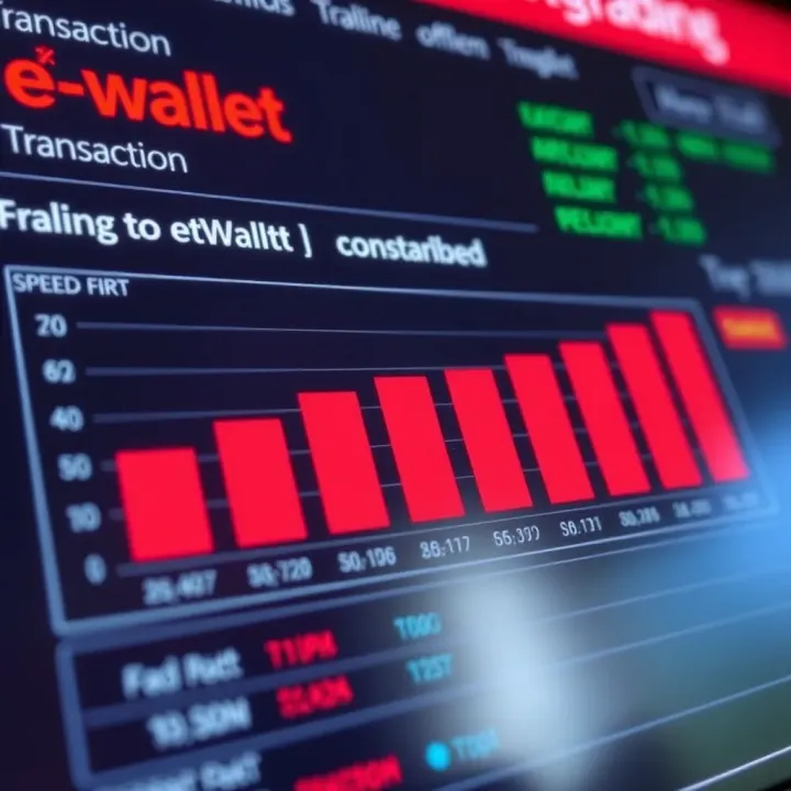 Comparison chart illustrating transaction speed differences among popular eWallet providers