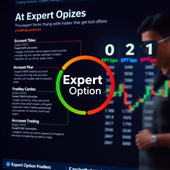 Diagram illustrating different Expert Option account types and trading instruments available for users