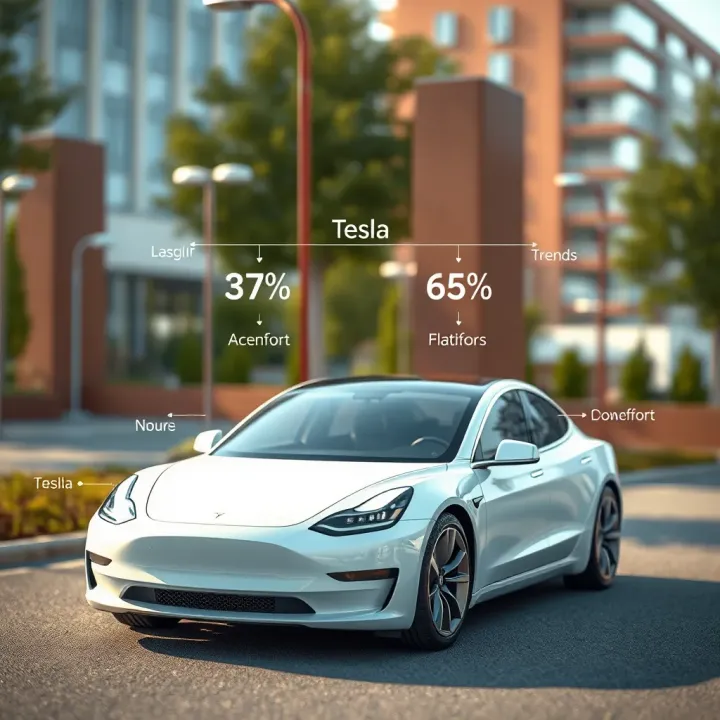 Diagram illustrating key factors impacting Tesla's market value and investor decisions