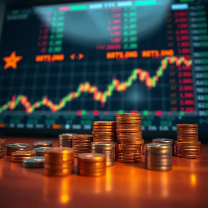 Visual representation of trading strategies and risk management approaches used in forex indices trading