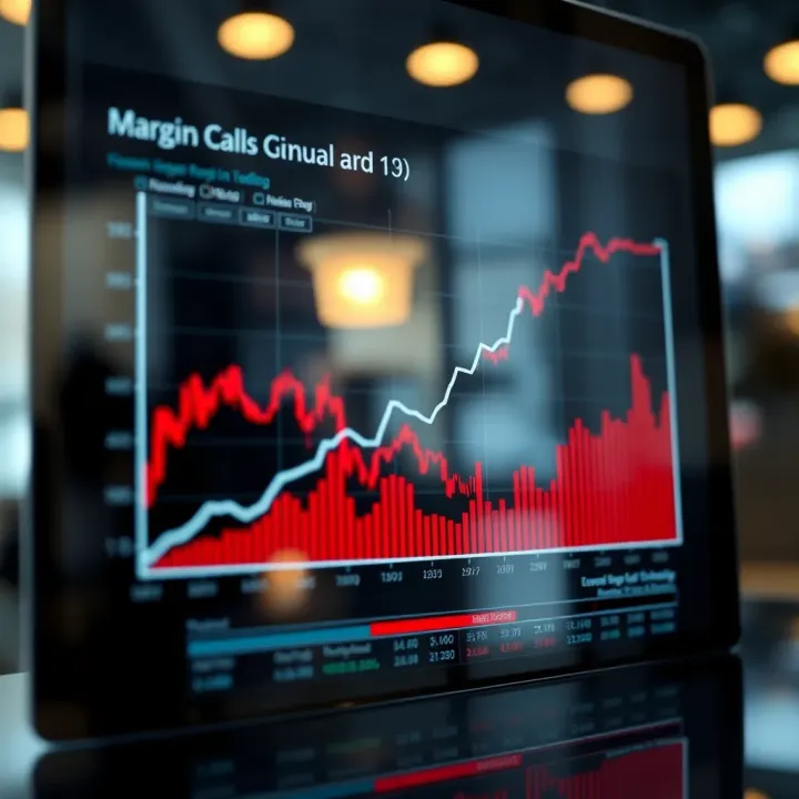 Impact of Leverage and Margin Calls on Free Margin Chart illustrating relationship between leverage, margin calls, and free margin in volatile markets