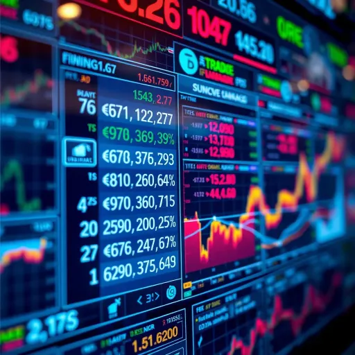 Technological Innovations Driving Forex Market Evolution Digital interface displaying currency exchange rates and futuristic trading data