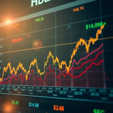 Hbar Historical Price Trends and Market Events Graph showing the historical price trends of Hbar cryptocurrency with key market events highlighted