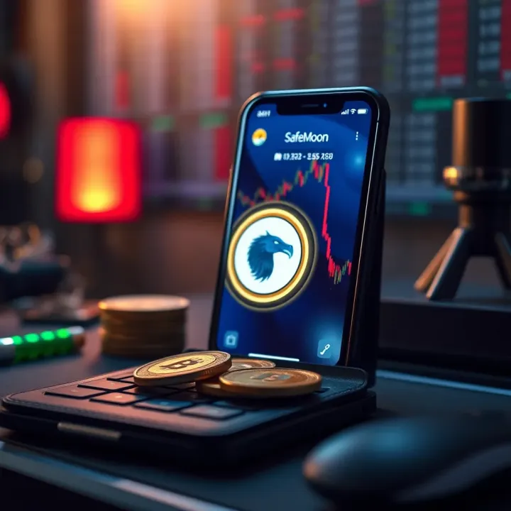 Digital Wallet Setup for SafeMoon Storage Digital wallet interface displaying SafeMoon tokens for secure cryptocurrency storage