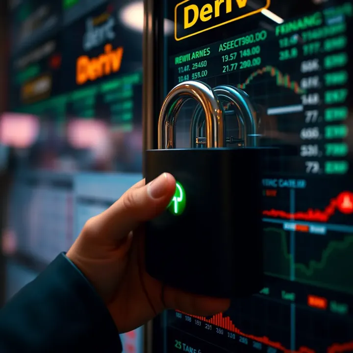 Secure authentication with two-factor verification for safe access to Deriv platform