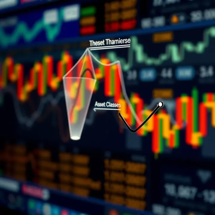 Diagram illustrating diversification strategy through multiple asset classes in indice trading