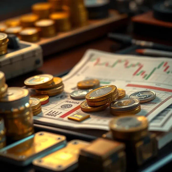 Investment Strategies and Financial Outlook Investment portfolio displaying diverse assets and future financial prospects
